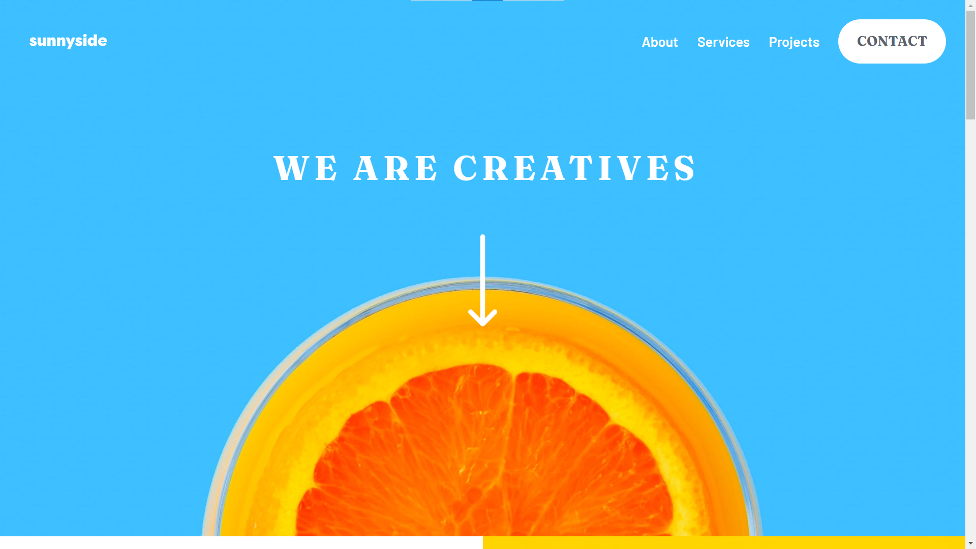 landing page
